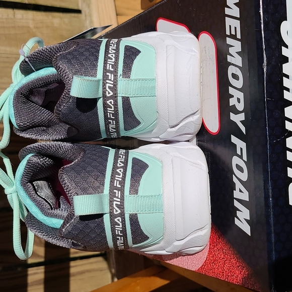 FILA Memory Galaxia 3 Running Sneaker Women's 8.5 Mint/Grey - Picture 6 of 9